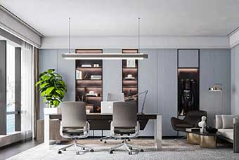 雅安轻奢风格-书房