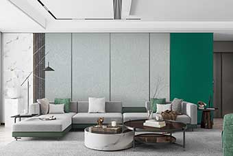 雅安轻奢风格-客厅