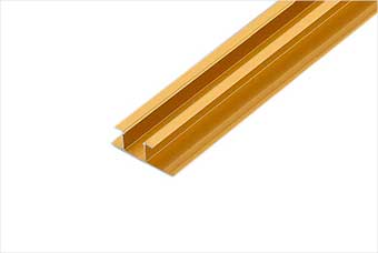 雅安航空纤维墙咔铝合金带灯中条（钛金氧化）